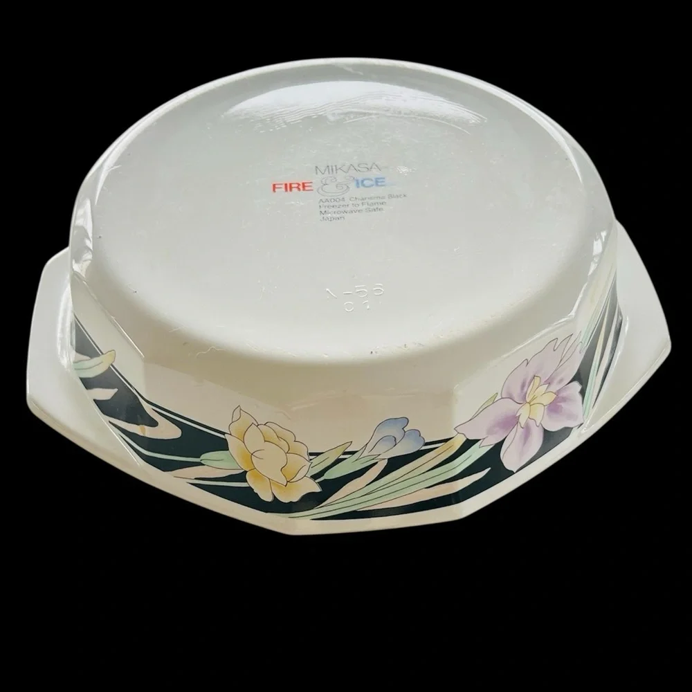 Mikasa Fire & Ice Glass Casarole Dish
